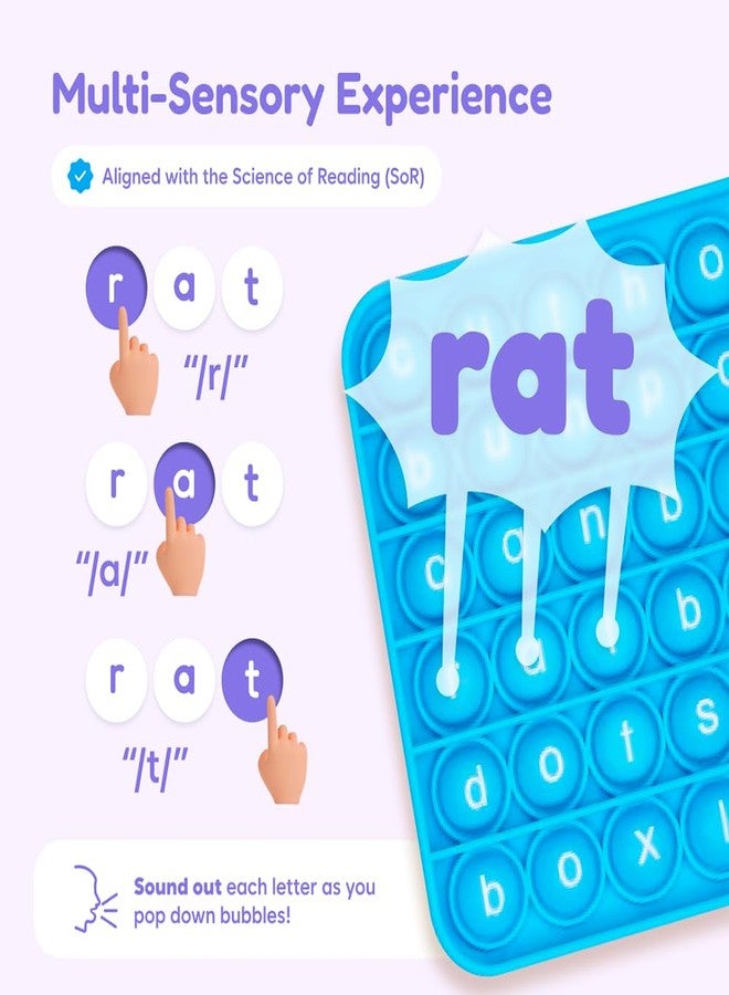 The Fidget Game Ultimate Reading Bundle - Flashcards and Pop Fidget Toys for Kids Pre-K to Third Grade - Learning Activities and Games for High-Frequency Dolch Sight Words - Includes Mats and Dice - Image 5